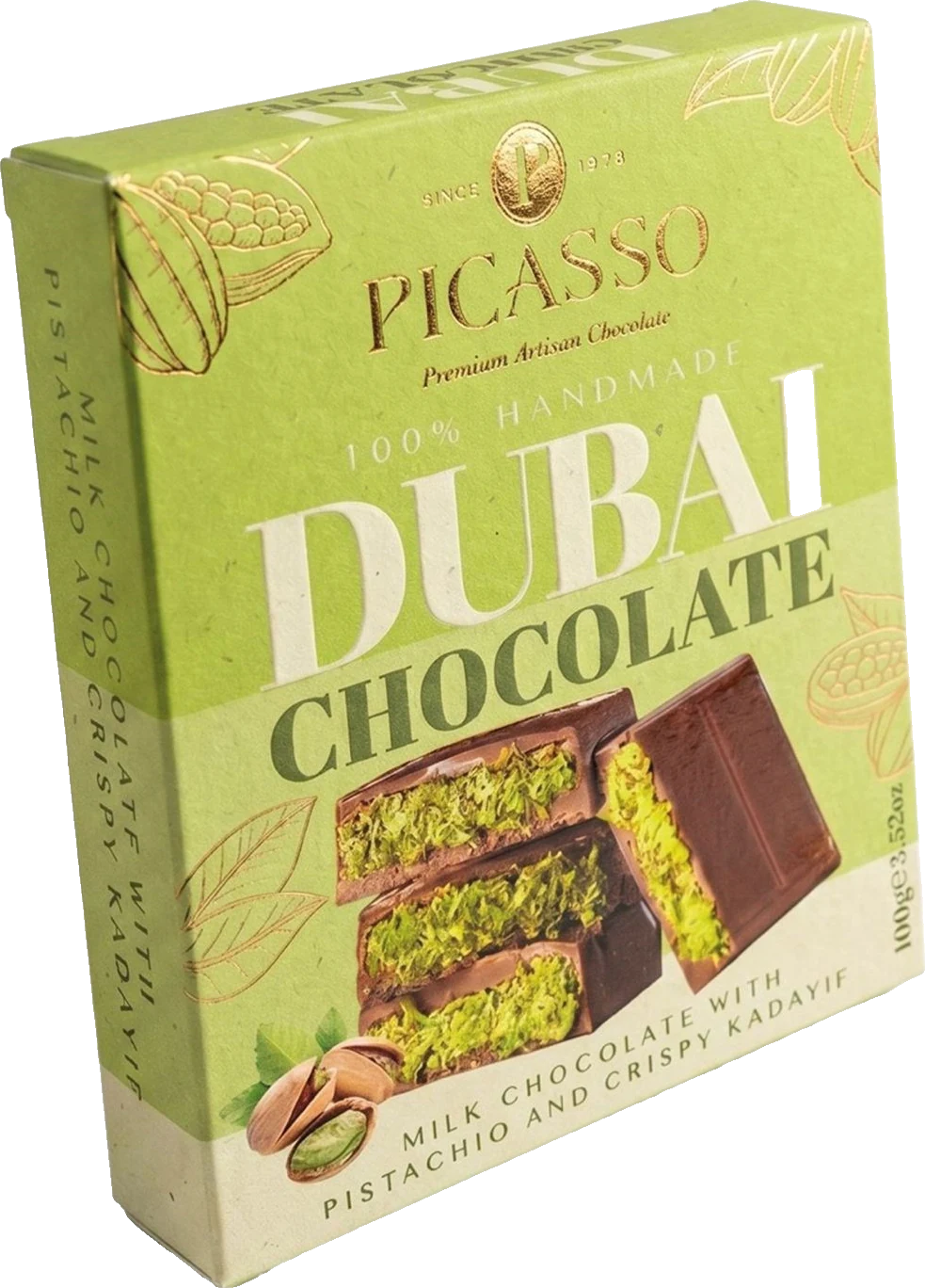 Picasso Antep Fıstıklı — Dubai çikolata · 100 g