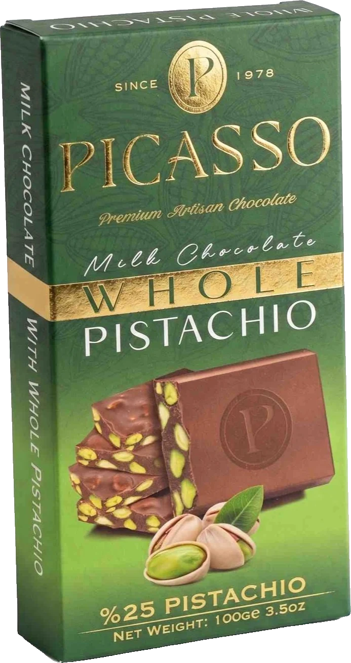 Picasso Antep Fıstıklı Sütlü — Çikolata · 100 g